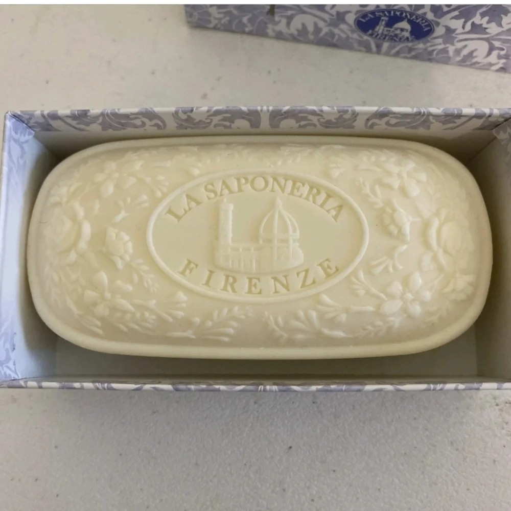 La Saponeria Firenze Lavanda Italy Lavender Jumbo Bar Soap w/ Box 10.5 oz